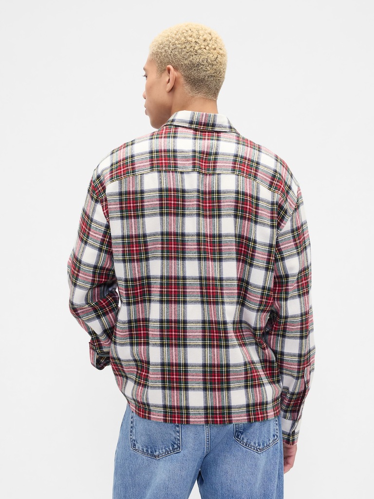 Flannel Shirt in Boxy Fit
