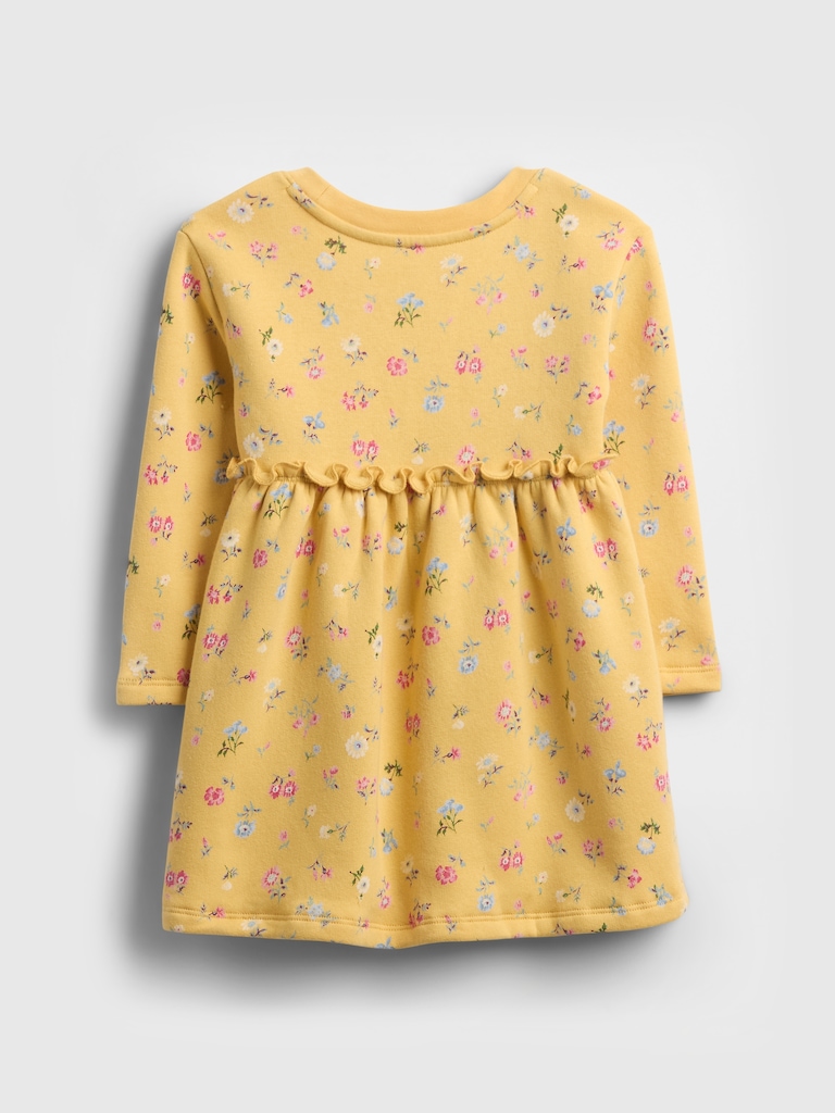 Baby & Toddler Ruffle-Waist Sweatshirt Dress