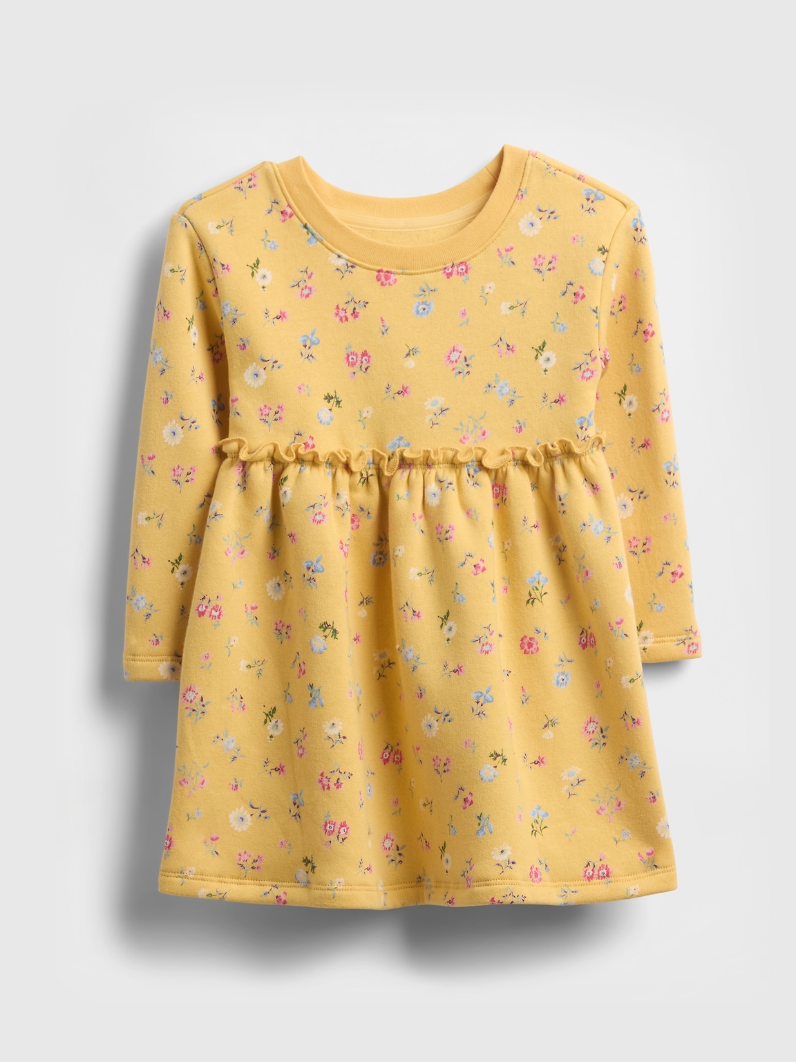 Baby & Toddler Ruffle-Waist Sweatshirt Dress