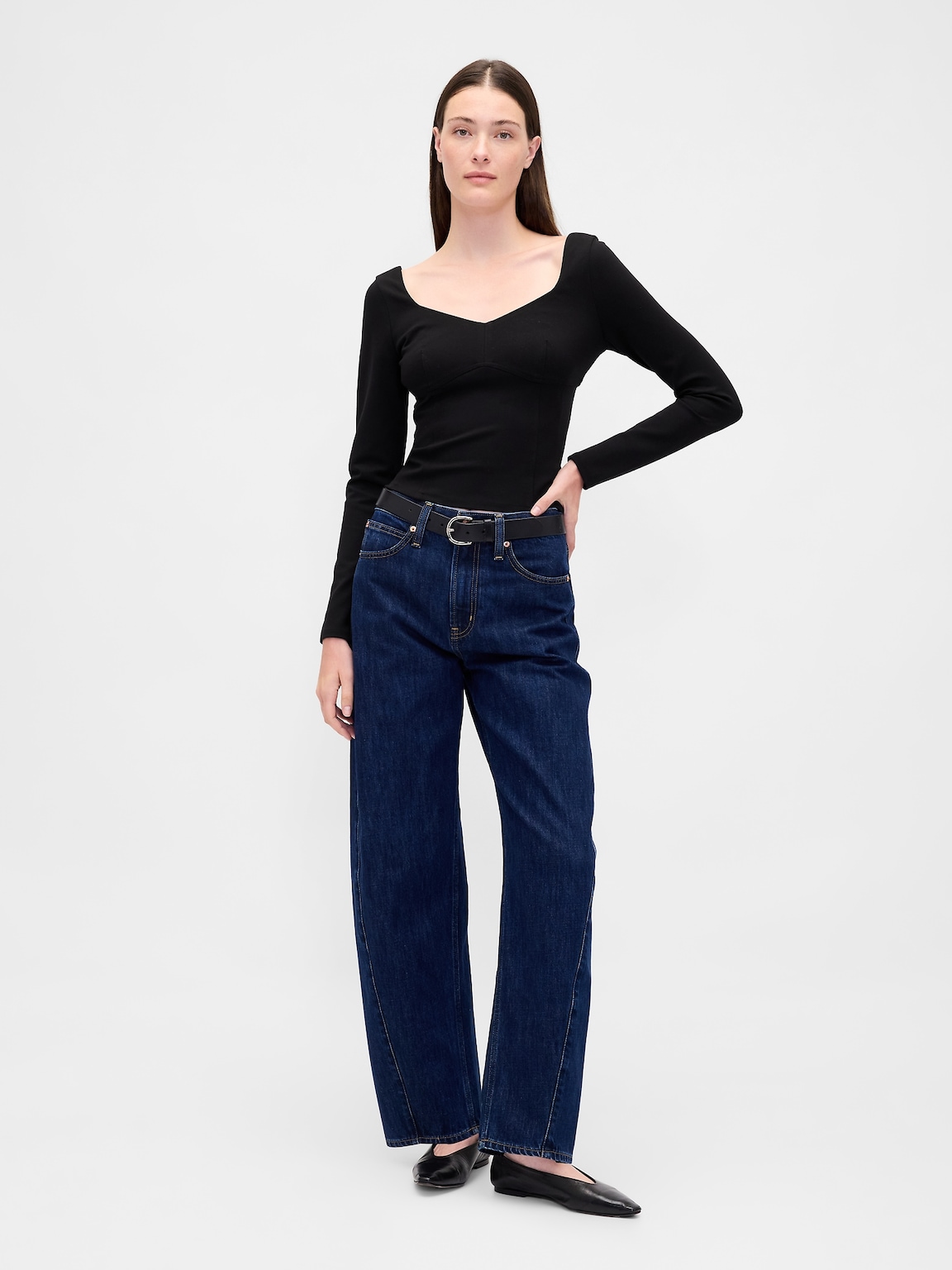 Double Knit Sweetheart Top