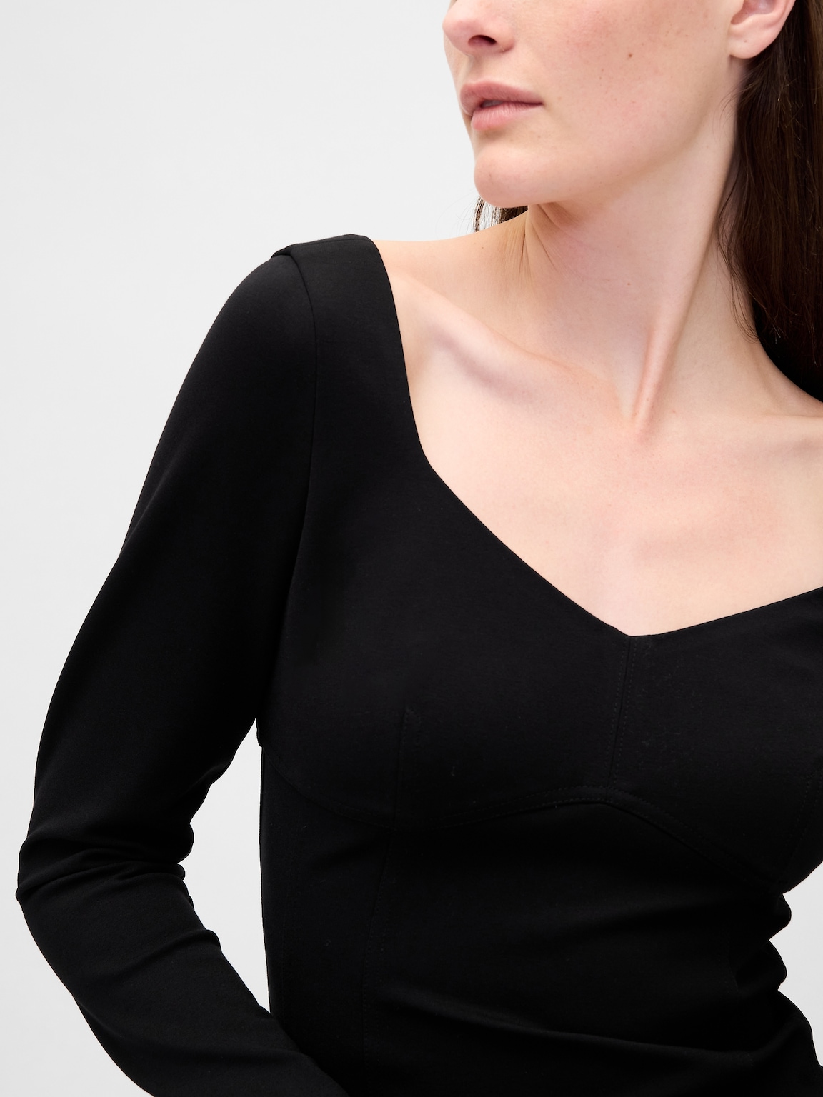 Double Knit Sweetheart Top