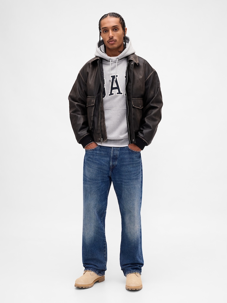 Extra Heavyweight French Terry Oversized Logo Hoodie