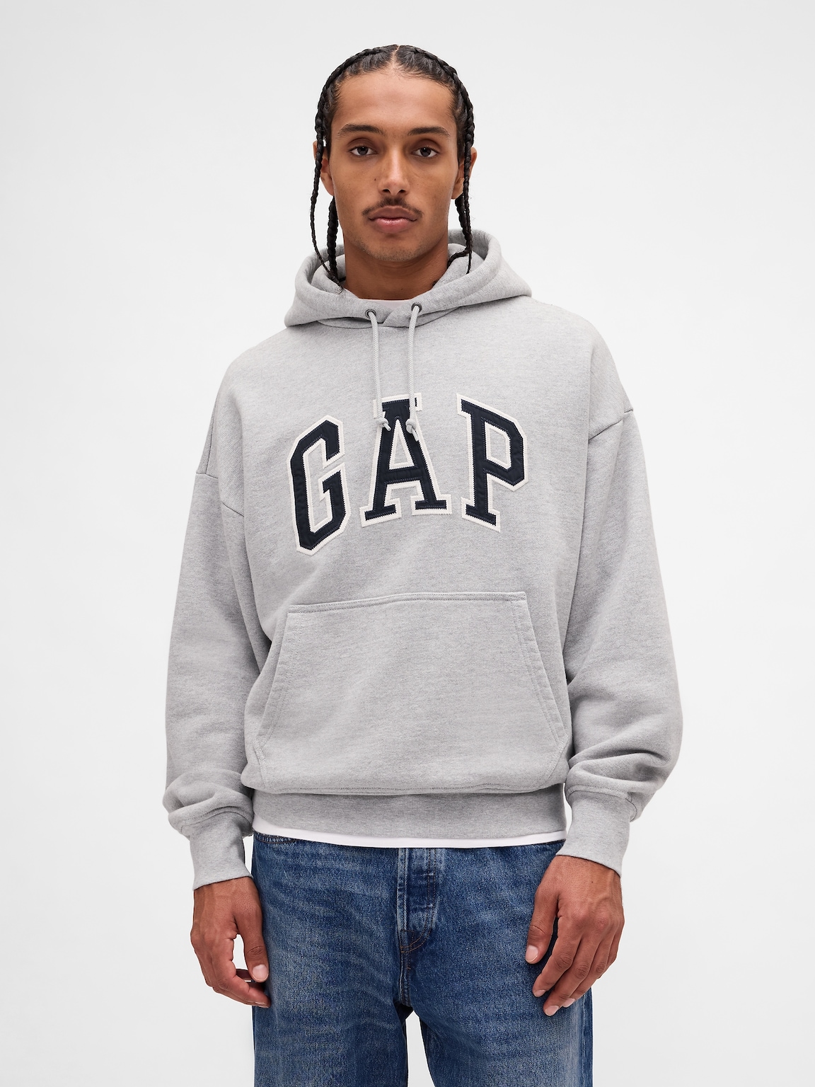 Adult Extra Heavyweight French Terry Oversized Logo Hoodie