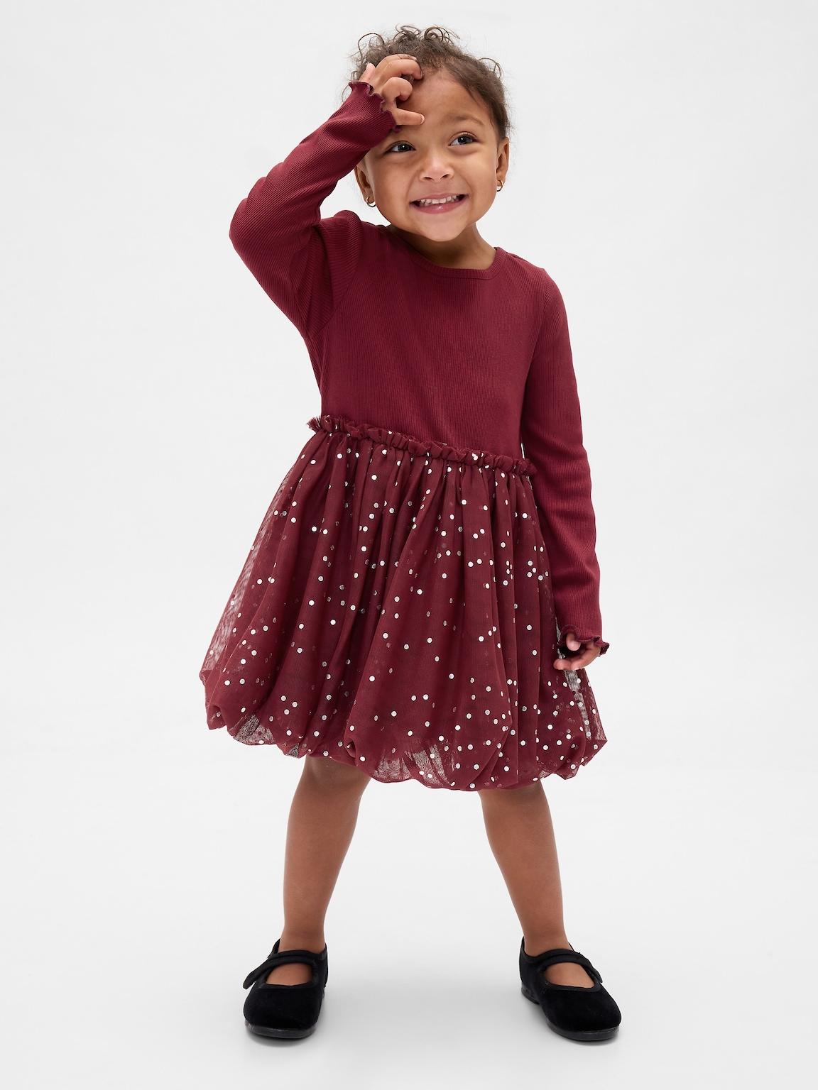 Baby & Toddler Mixed Media Bubble Dress