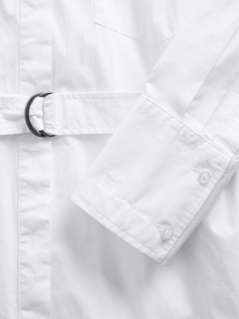 GapStudio Poplin Belted Maxi Shirtdress