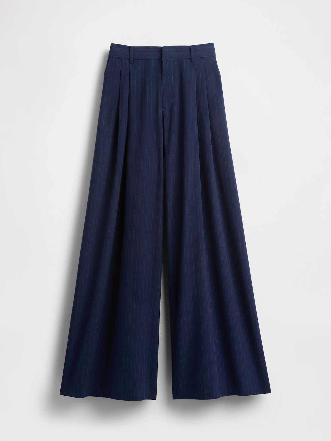 GapStudio Mid Rise Pleated Baggy Trousers