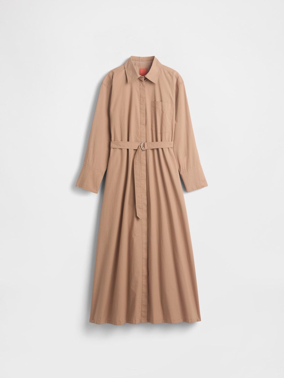 GapStudio Poplin Belted Maxi Shirtdress