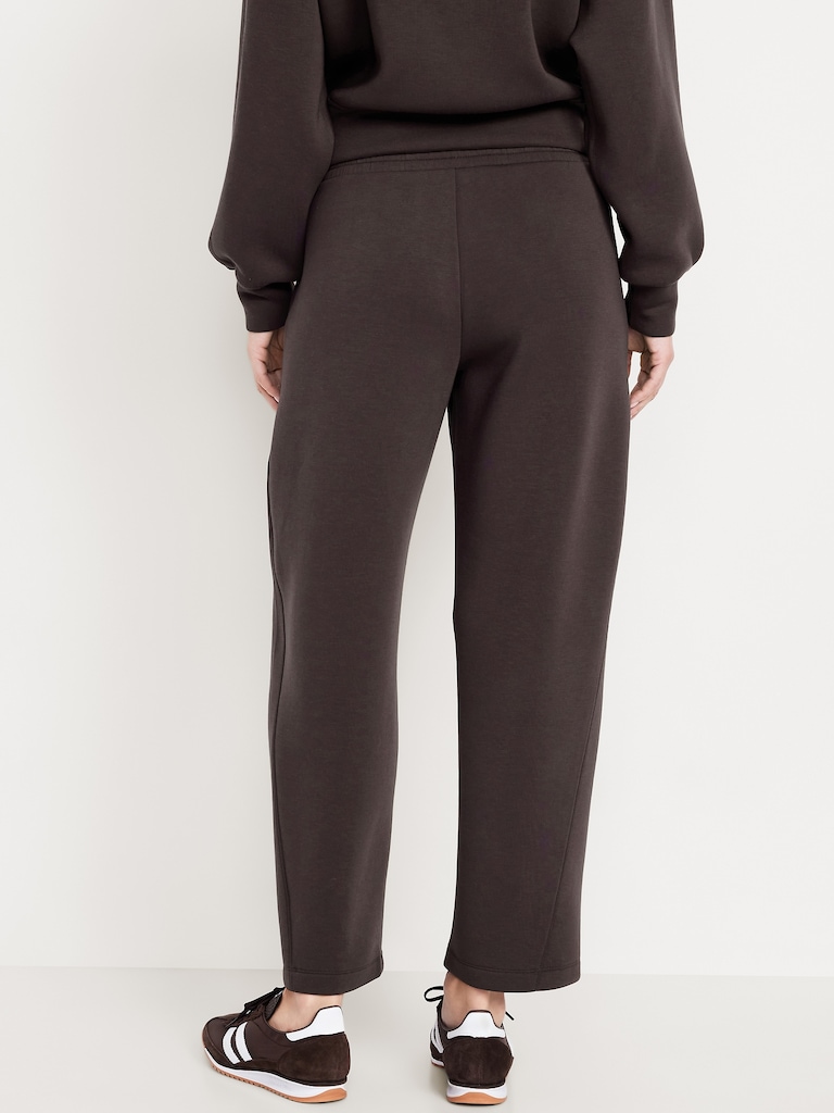 High-Waisted Bounce Fleece Barrel Sweatpants