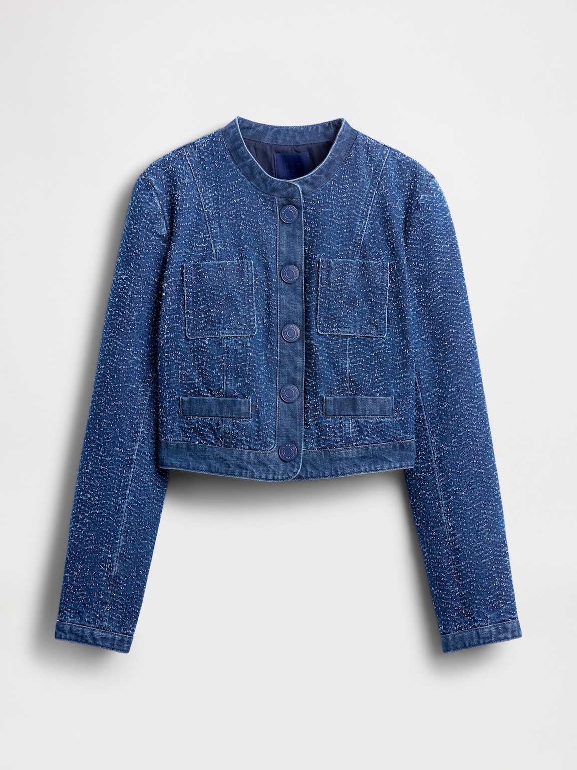 GapStudio Denim Tweed Crop Jacket