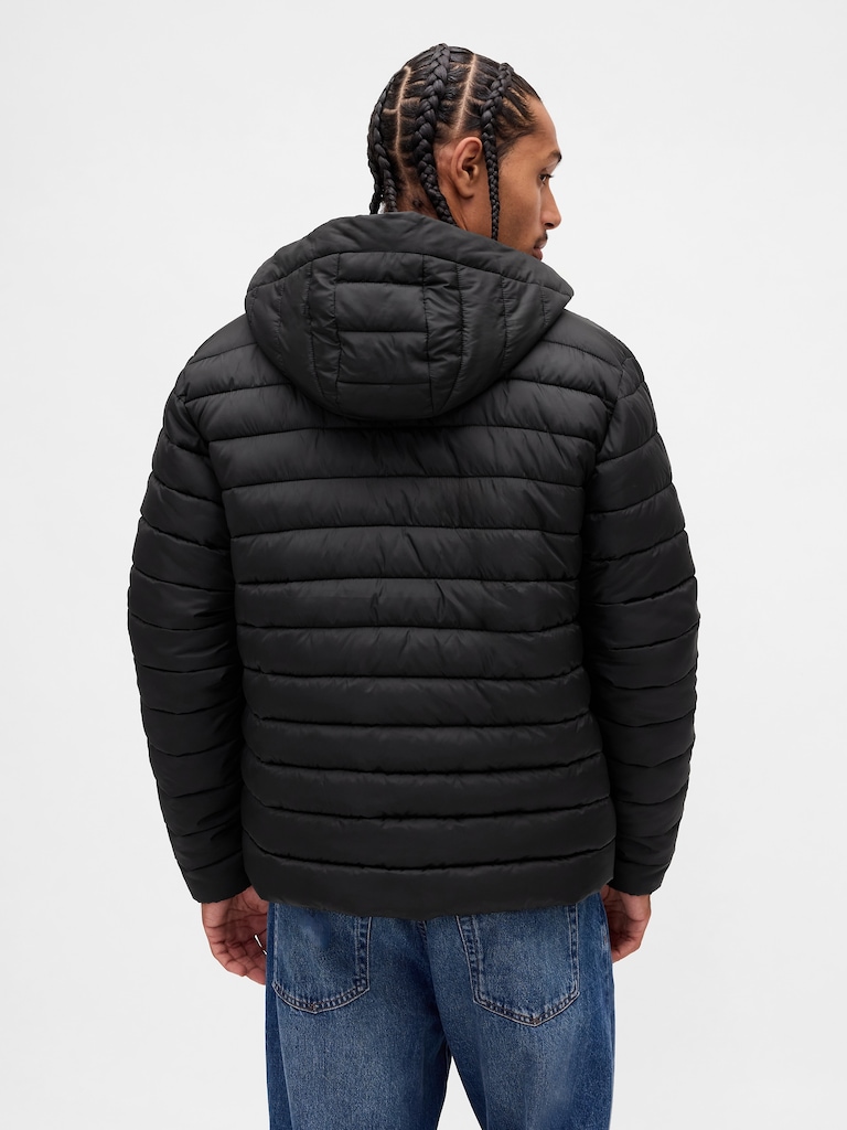 Recycled Hooded Puffer Jacket