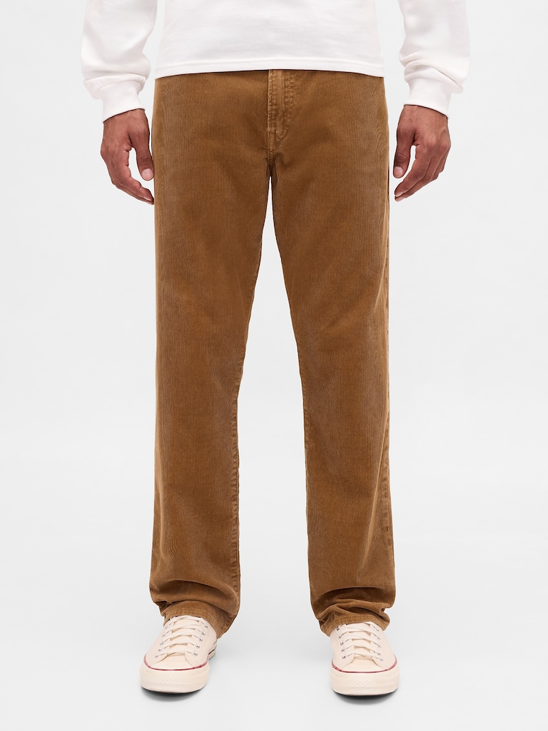 Corduroy Relaxed Straight Pants