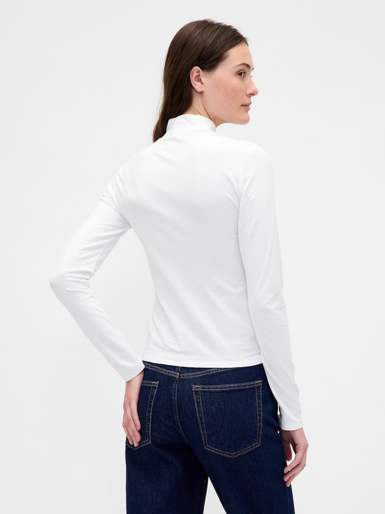 CloseKnit Jersey Mockneck T-Shirt