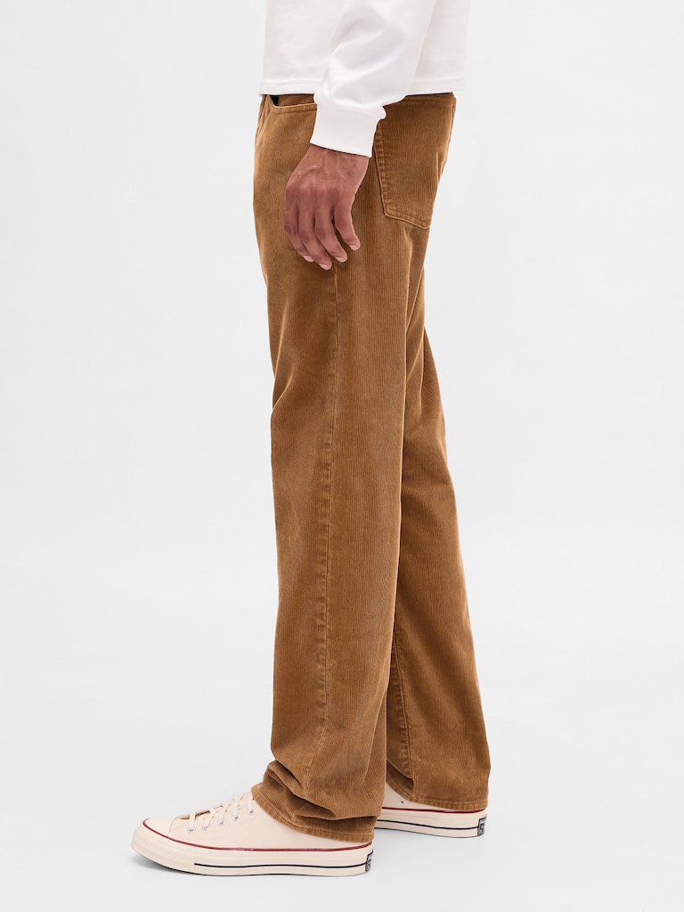 Corduroy Relaxed Straight Pants