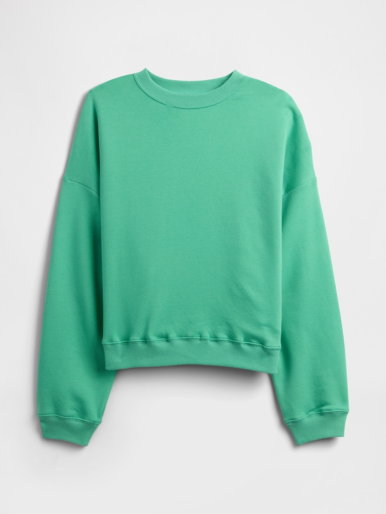 Relaxed Wedge Crewneck Sweatshirt