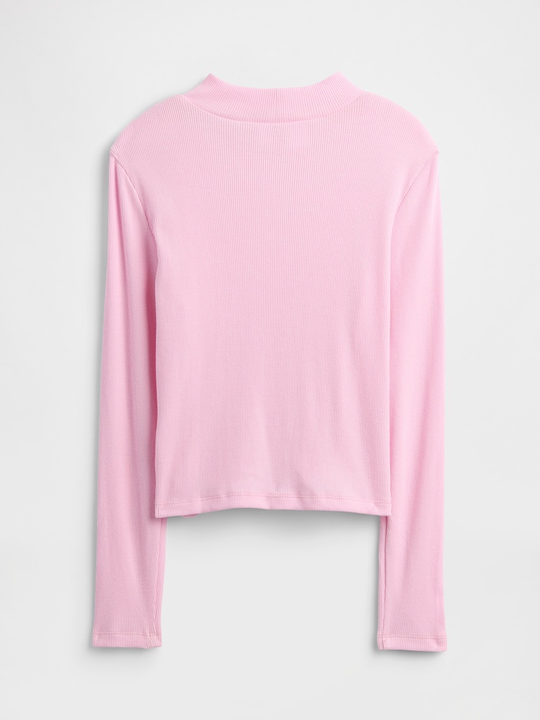 Kids Ribbed Mockneck Top