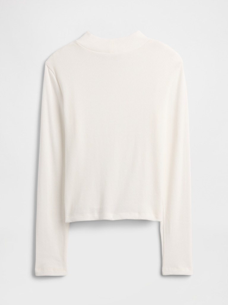 Kids Ribbed Mockneck Top