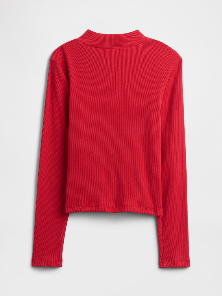 Kids Ribbed Mockneck Top