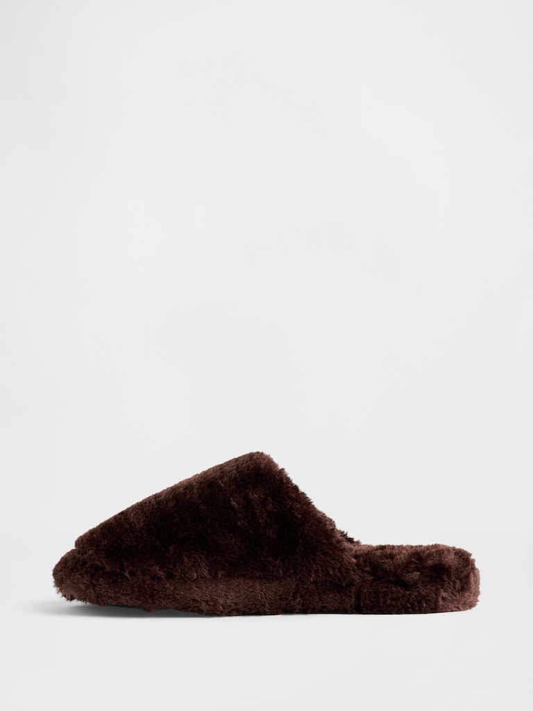 Faux Fur Slippers