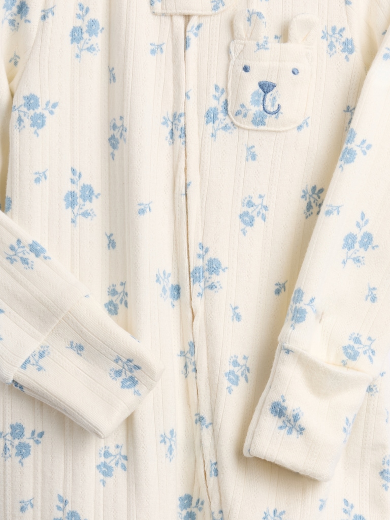 Baby Softspun Pointelle Footed One-Piece