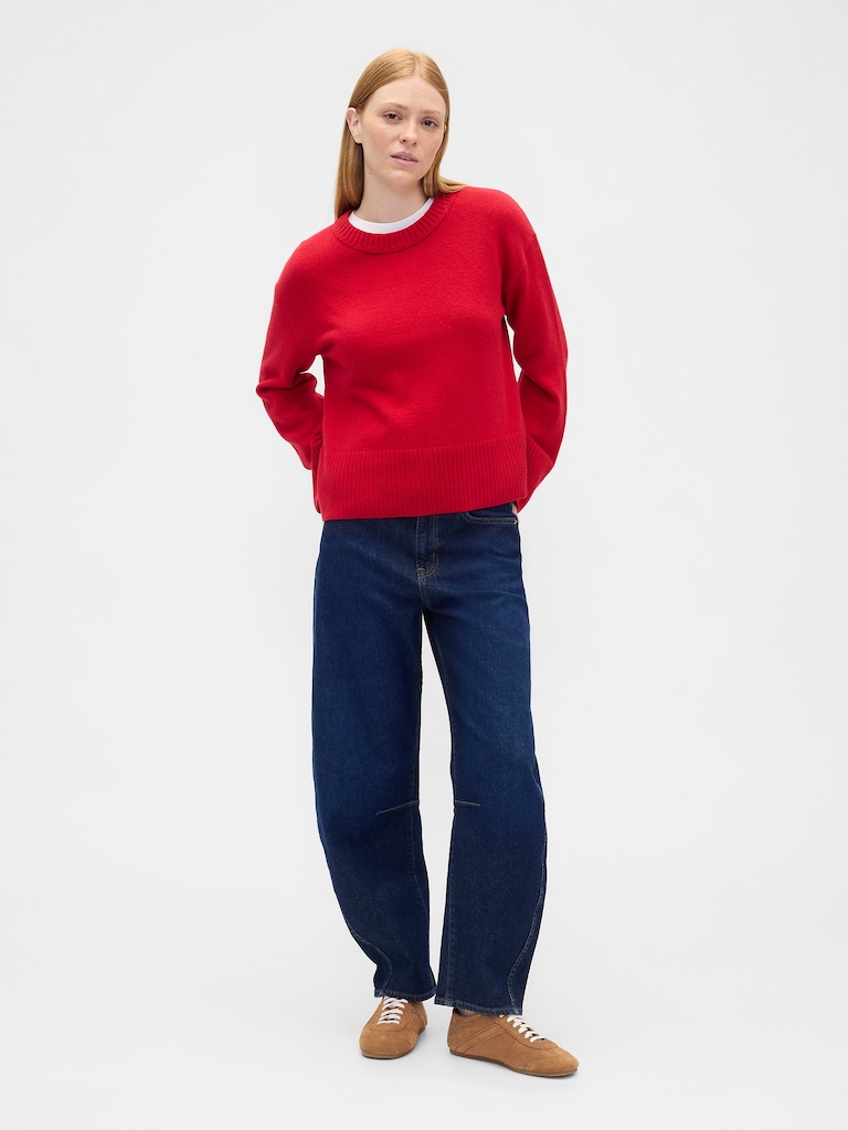 CashSoft Relaxed Crewneck Sweater