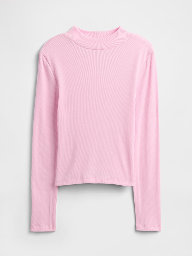 Kids Ribbed Mockneck Top