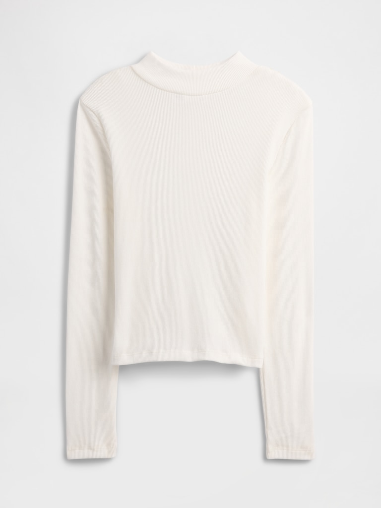 Kids Ribbed Mockneck Top