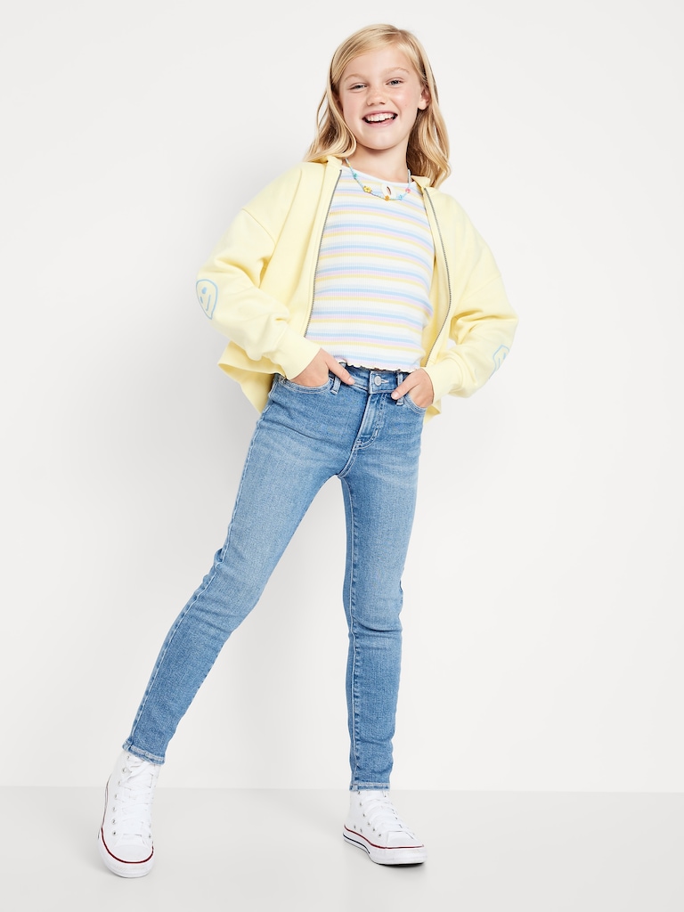 High-Waisted Rockstar 360° Stretch Jeggings for Girls