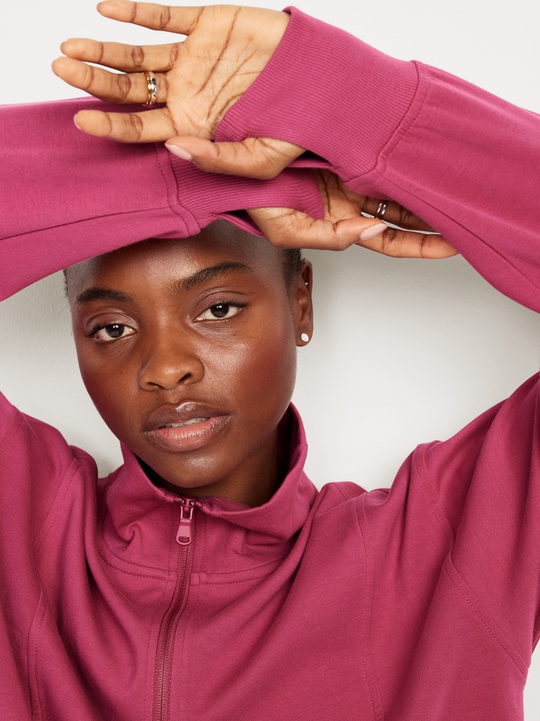 Dynamic Fleece Half-Zip Tunic Sweatshirt