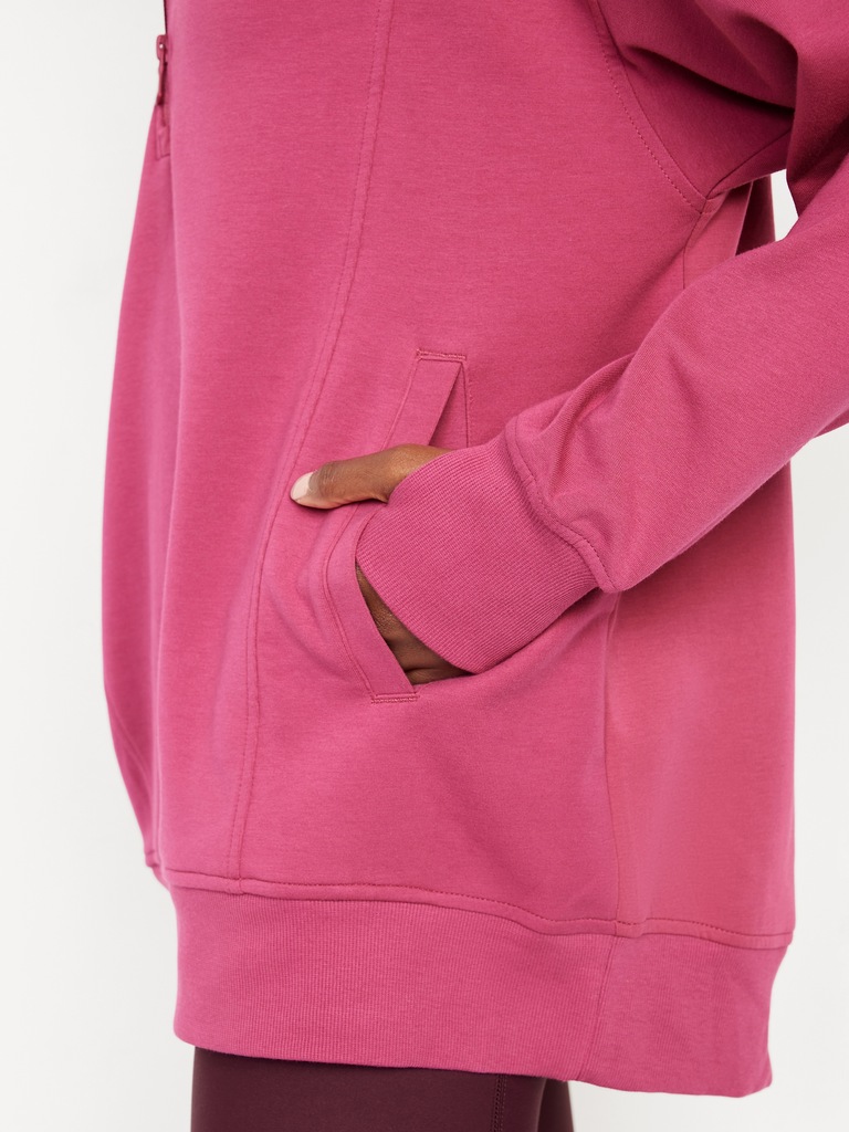 Dynamic Fleece Half-Zip Tunic Sweatshirt