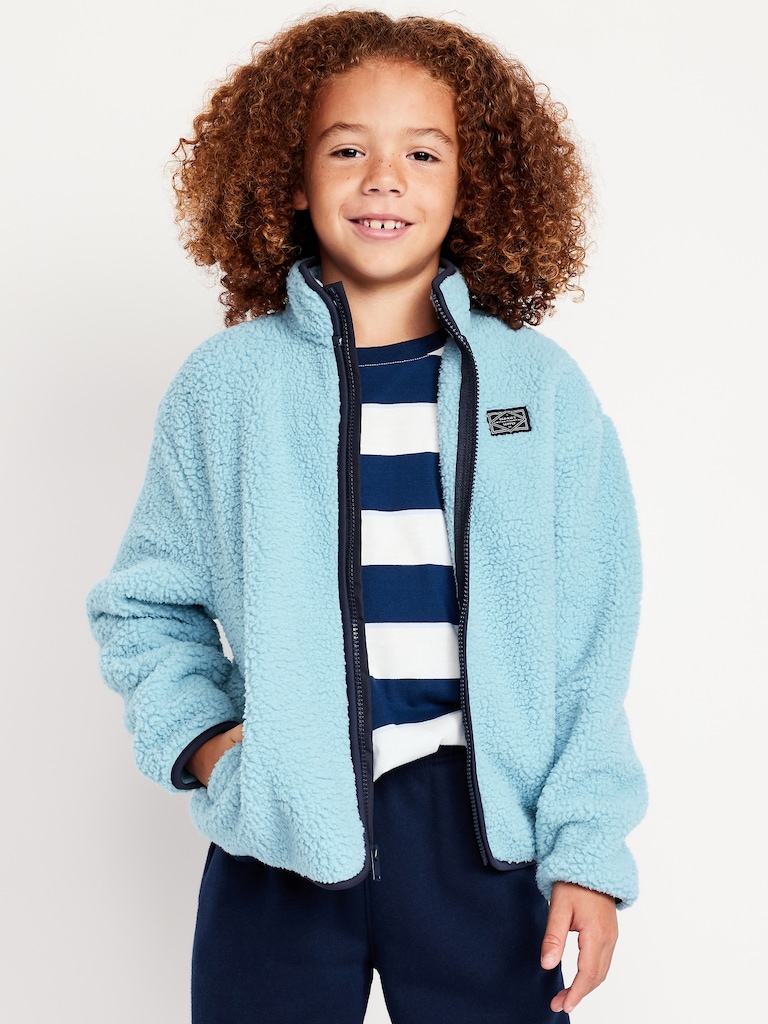 Sherpa Zip-Front Jacket for Boys
