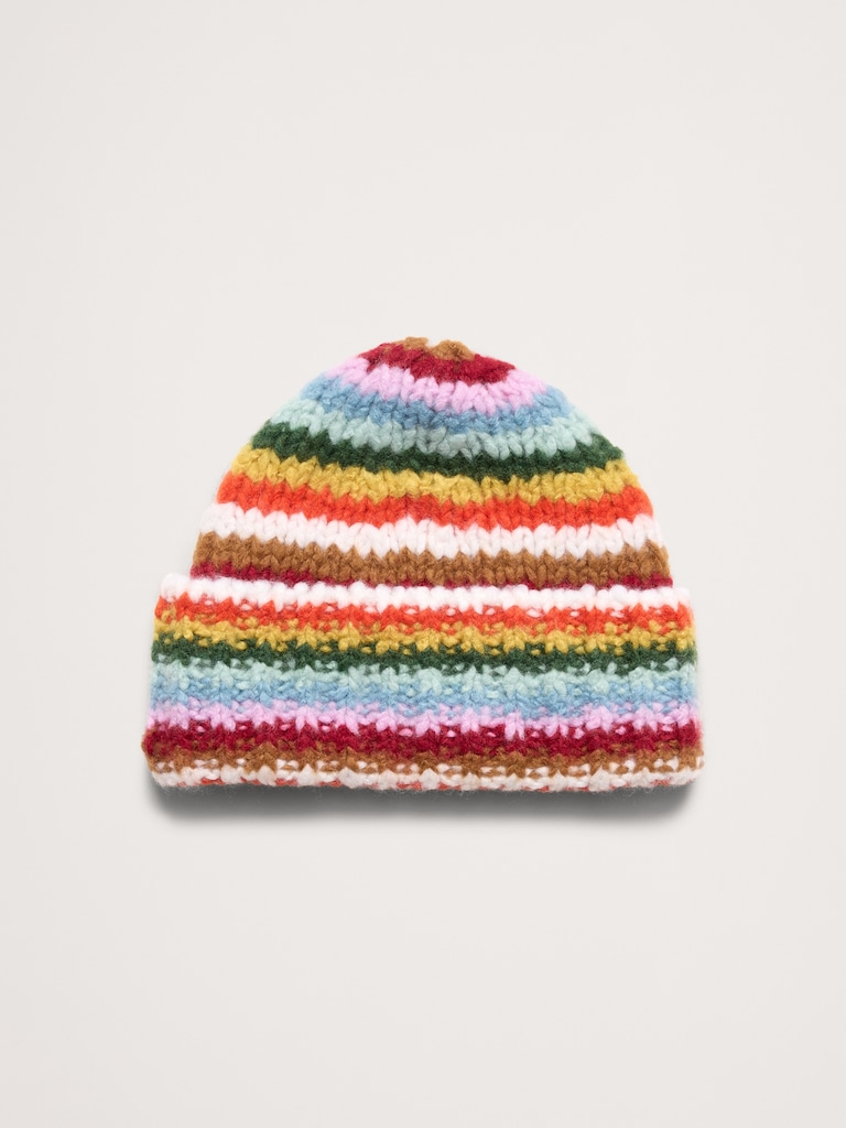 Chunky Cashmere-Silk Beanie