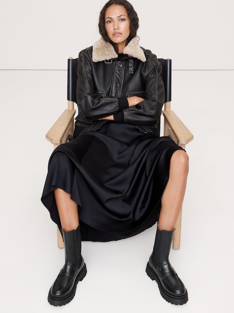 Italian Leather Penny Chelsea Boot