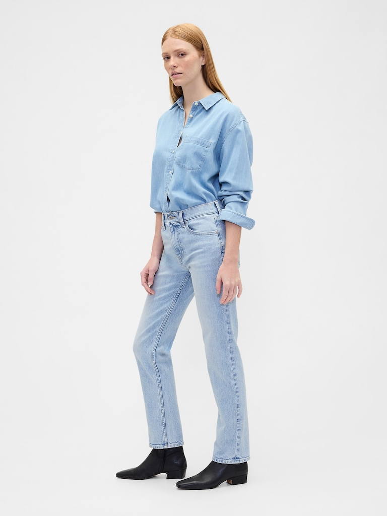 High Rise '90s Straight Jeans