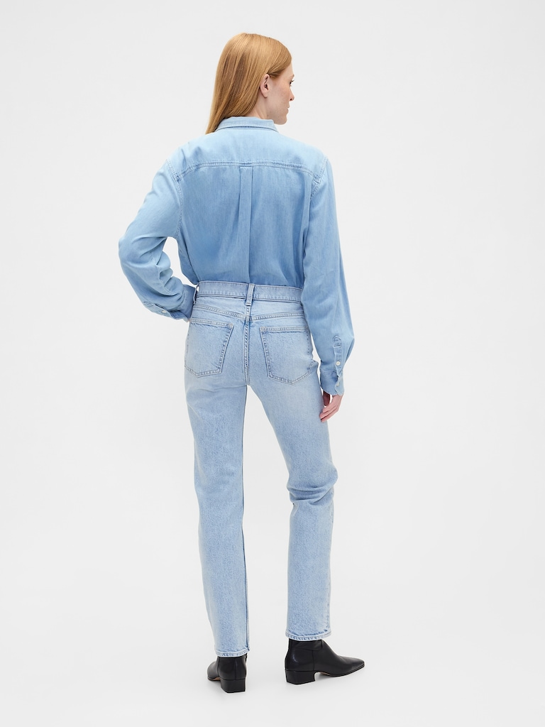 High Rise '90s Straight Jeans