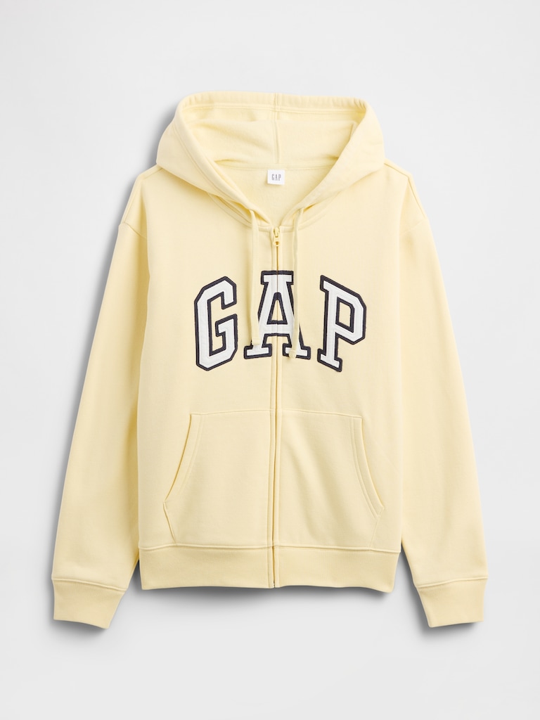 Relaxed Gap Logo Zip Hoodie