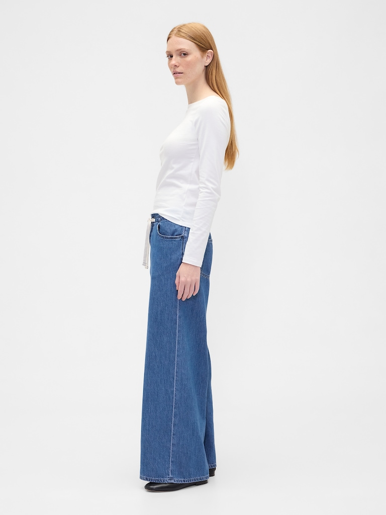 High Rise SuperLight Pull-On Baggy Jeans