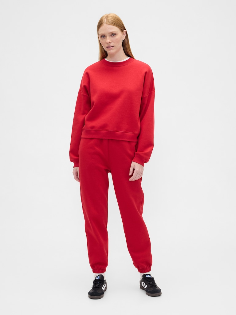 Relaxed Wedge Crewneck Sweatshirt