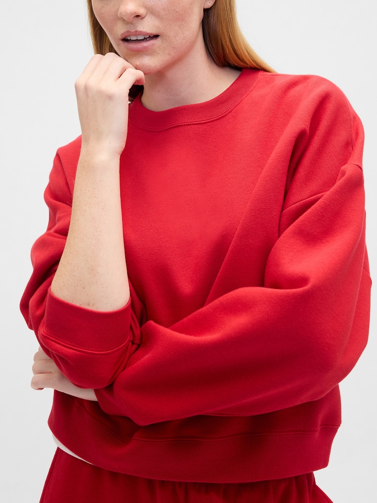 Relaxed Wedge Crewneck Sweatshirt