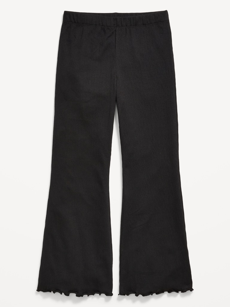 Textured Knit Flare Leggings for Girls