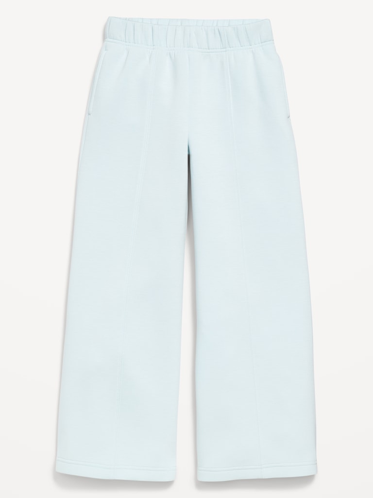 High-Waisted Bounce Fleece Wide-Leg Sweatpants for Girls