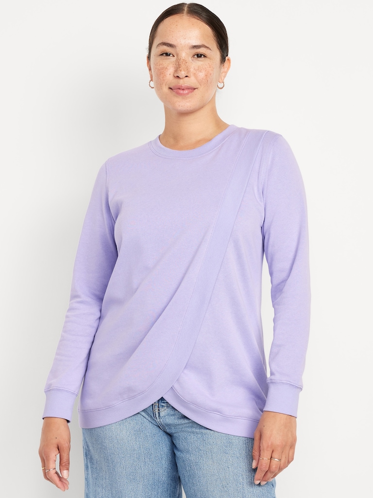 Maternity Cross-Front Nursing Tunic