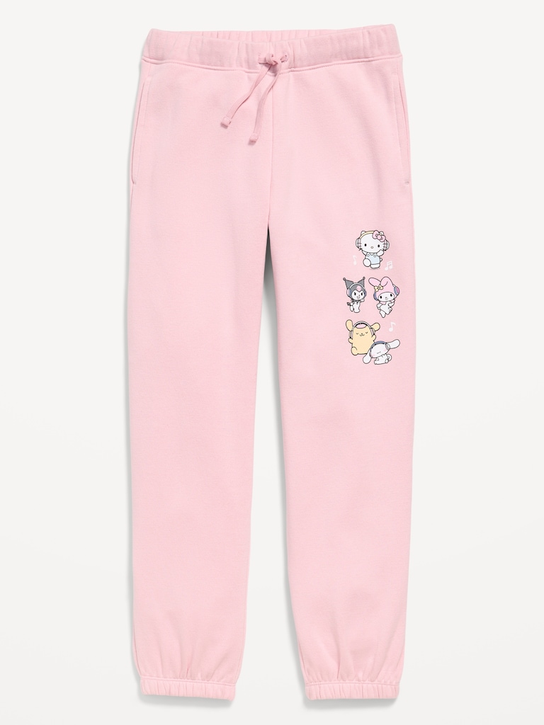 Hello Kitty® High-Waisted Graphic Jogger Sweatpants for Girls