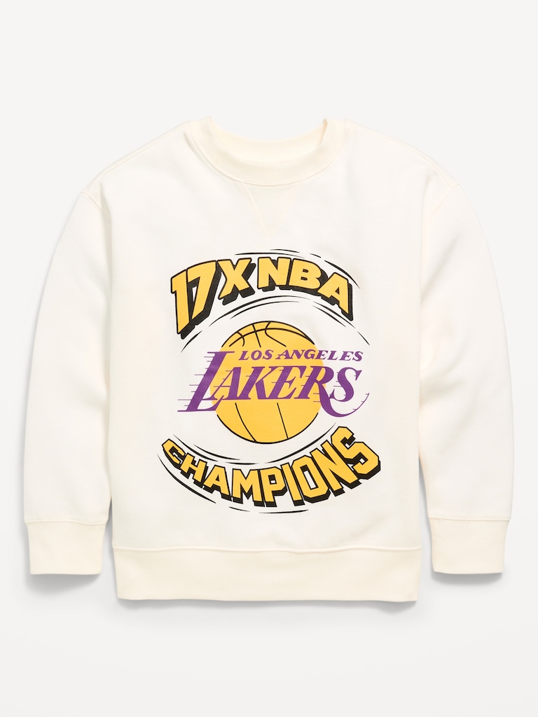 NBA© Los Angeles Lakers© Oversized Gender-Neutral Sweatshirt for Kids