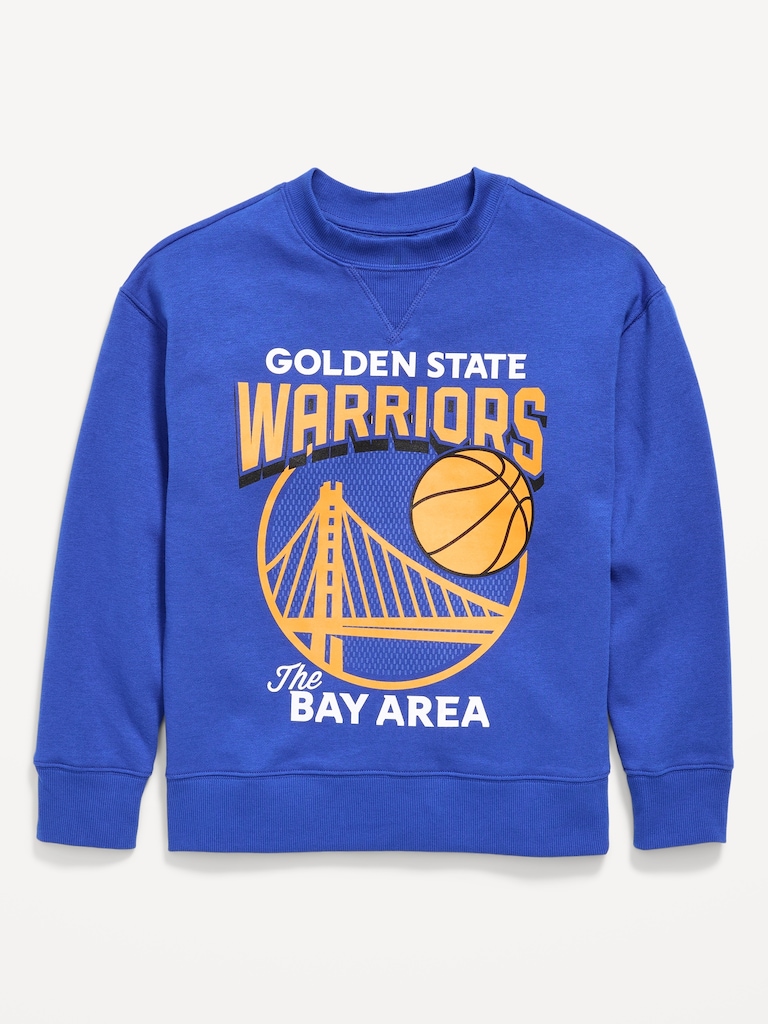 NBA© Golden State Warriors© Oversized Gender-Neutral Sweatshirt for Kids
