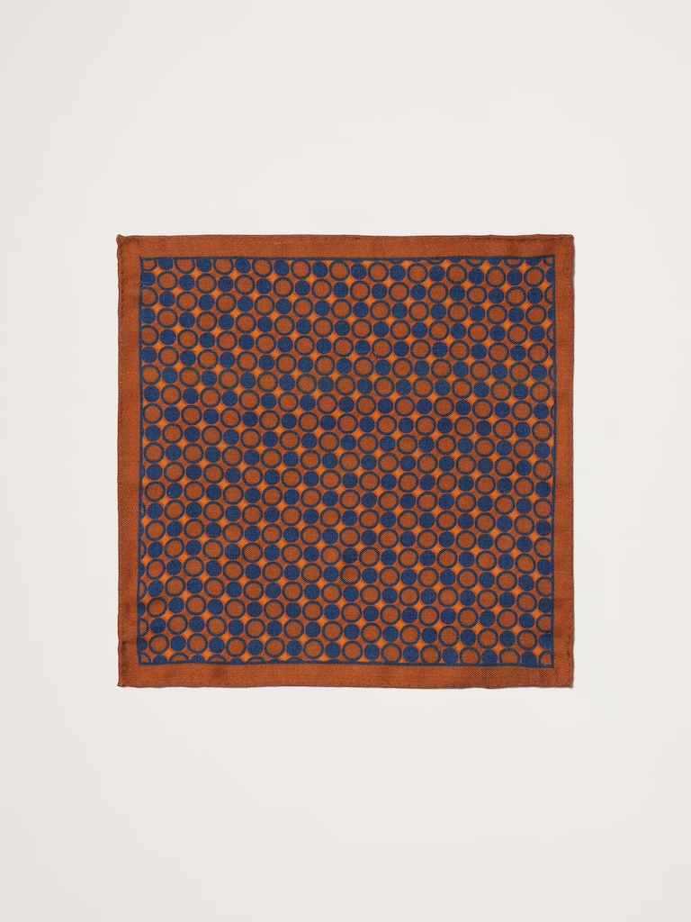 WOOL-SILK POCKET SQUARE