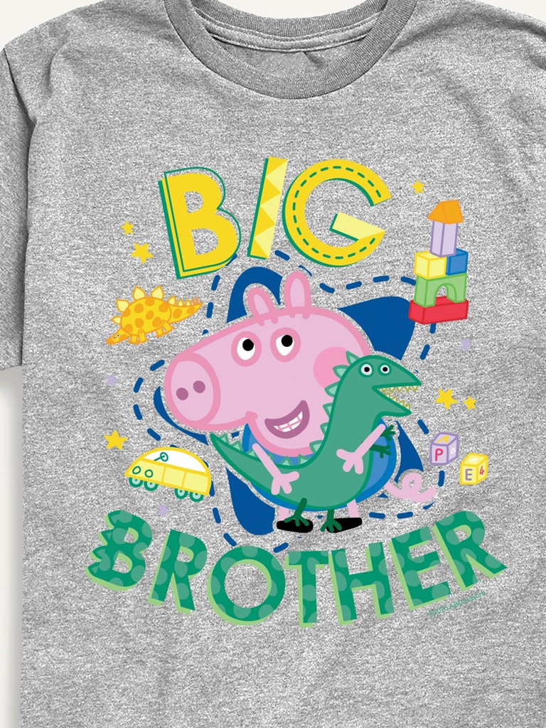 Peppa Pig Big Brother George Short Sleeve T-Shirt For Toddler