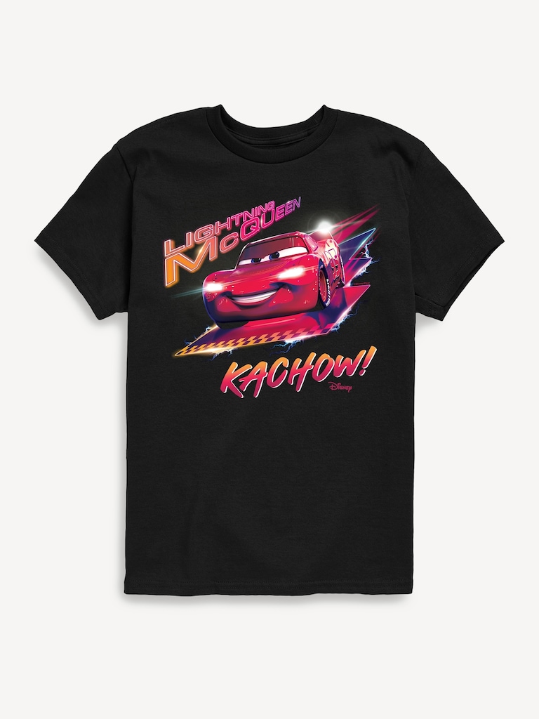 Disney Cars Kachow Lightning Mcqueen Short Sleeve T-Shirt For Toddler