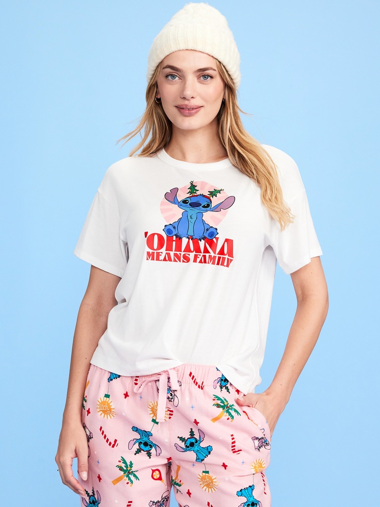 Old Navy x Disney Stitch Holiday-Graphic T-Shirt for Women