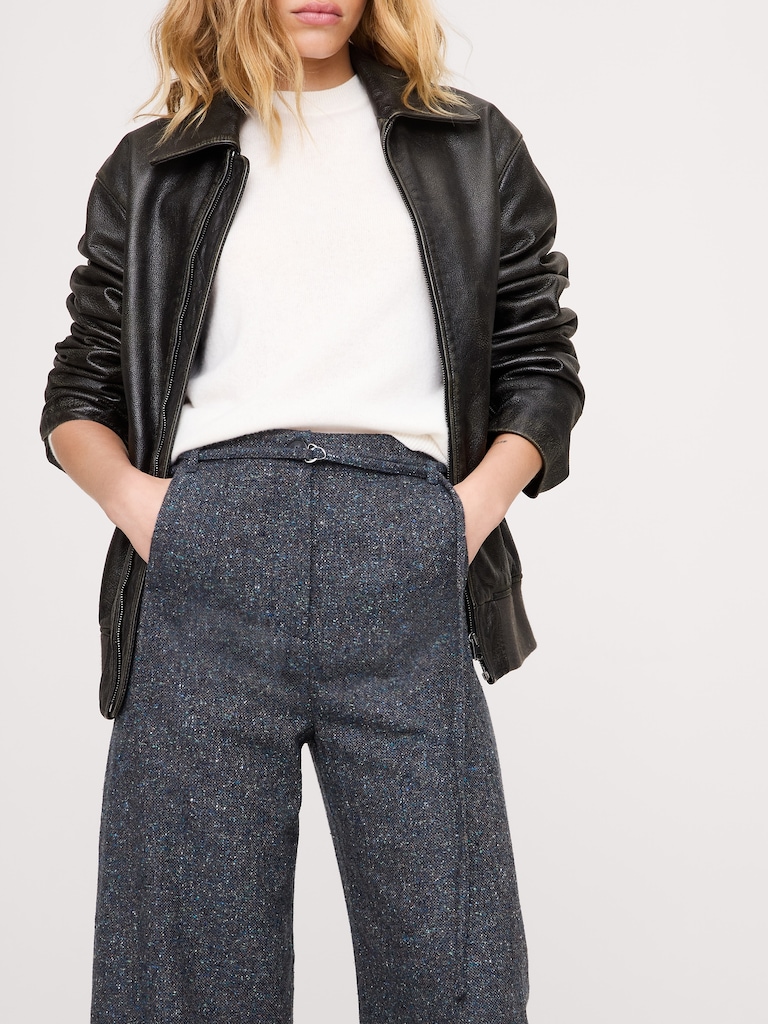 Ultra-High Rise Relaxed Barrel Donegal Pant