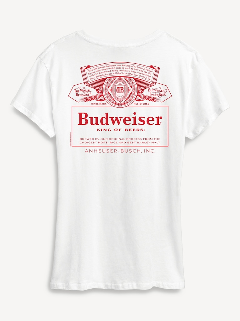 Budweiser Retro Logo Short Sleeve Graphic T-Shirt